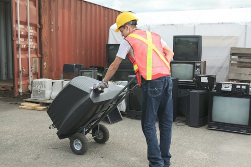 Recycling process for construction materials