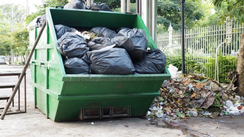 Recycling facility processing construction waste